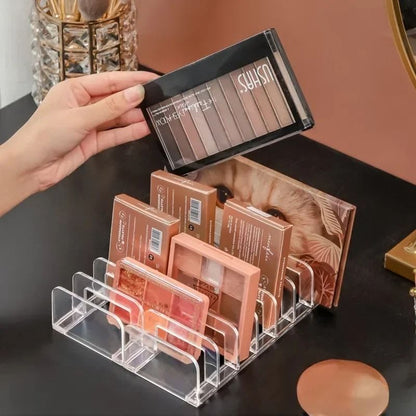 Acrylic Eyeshadow Palette Organizer Makeup Storage Rack