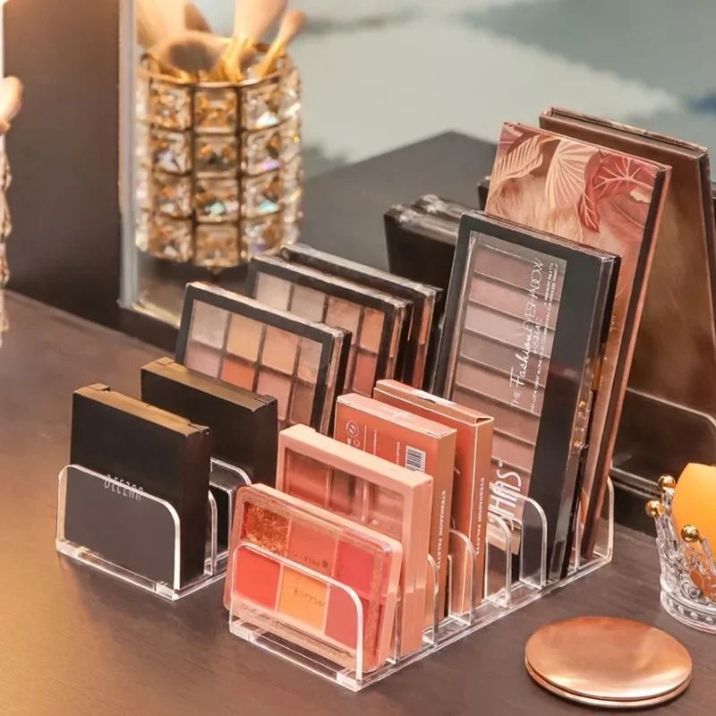 Acrylic Eyeshadow Palette Organizer Makeup Storage Rack 2