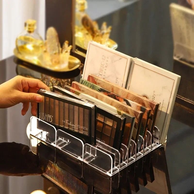 Acrylic Eyeshadow Palette Organizer Makeup Storage Rack 3