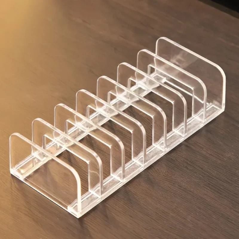 Acrylic Eyeshadow Palette Organizer Makeup Storage Rack 6