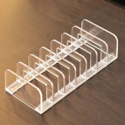 Acrylic Eyeshadow Palette Organizer Makeup Storage Rack 6