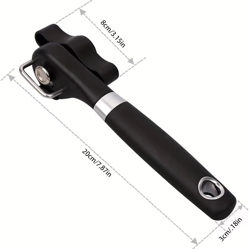 Stain Guard Stainless Steel Can Opener Easy Grip Manual Multi Use Kitchen Tool 4