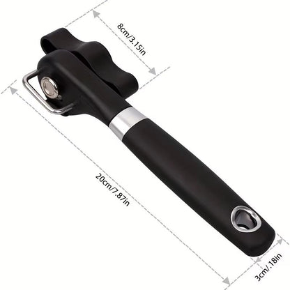 Stain Guard Stainless Steel Can Opener Easy Grip Manual Multi Use Kitchen Tool 4