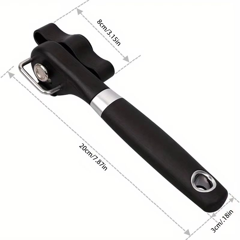 Stain Guard Stainless Steel Can Opener Easy Grip Manual Multi Use Kitchen Tool 5