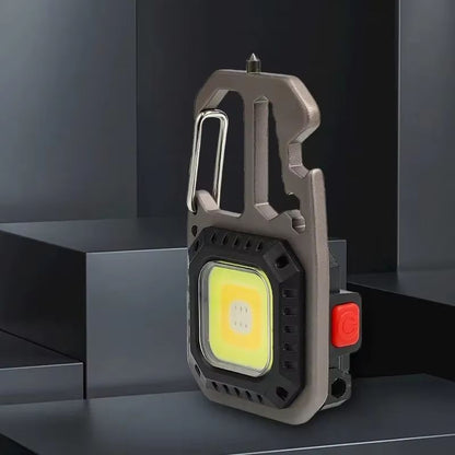 BrightLink Keychain Work Light - 8- Mode Rechargeable High-Lumen Portable LED for Camping, Hiking & Running