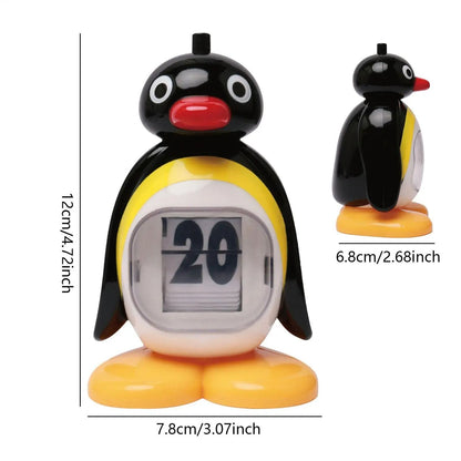 Retro Penguin Perpetual Calendar Decorative Desktop Ornament 5