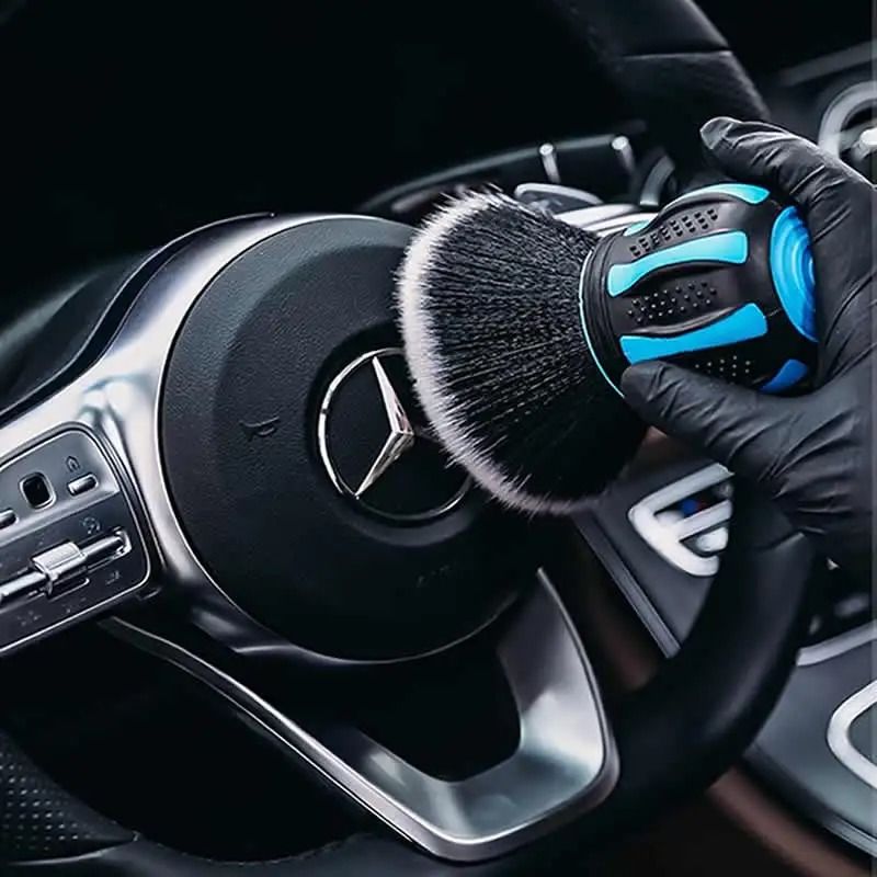 Soft Bristle Car Detailing Brush For Interior Dust Cleaning And Air Vent Maintenance 1