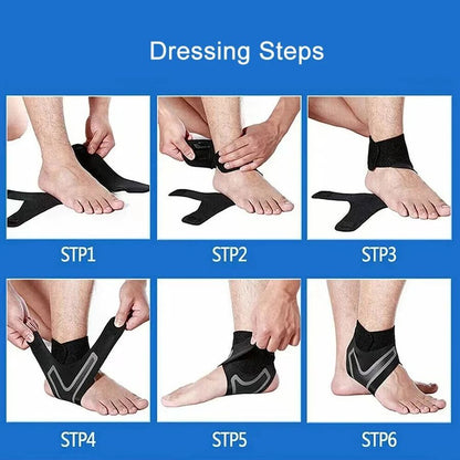 Elastic Ankle Brace Compression Support Wrap For Sports And Injury Recovery 3