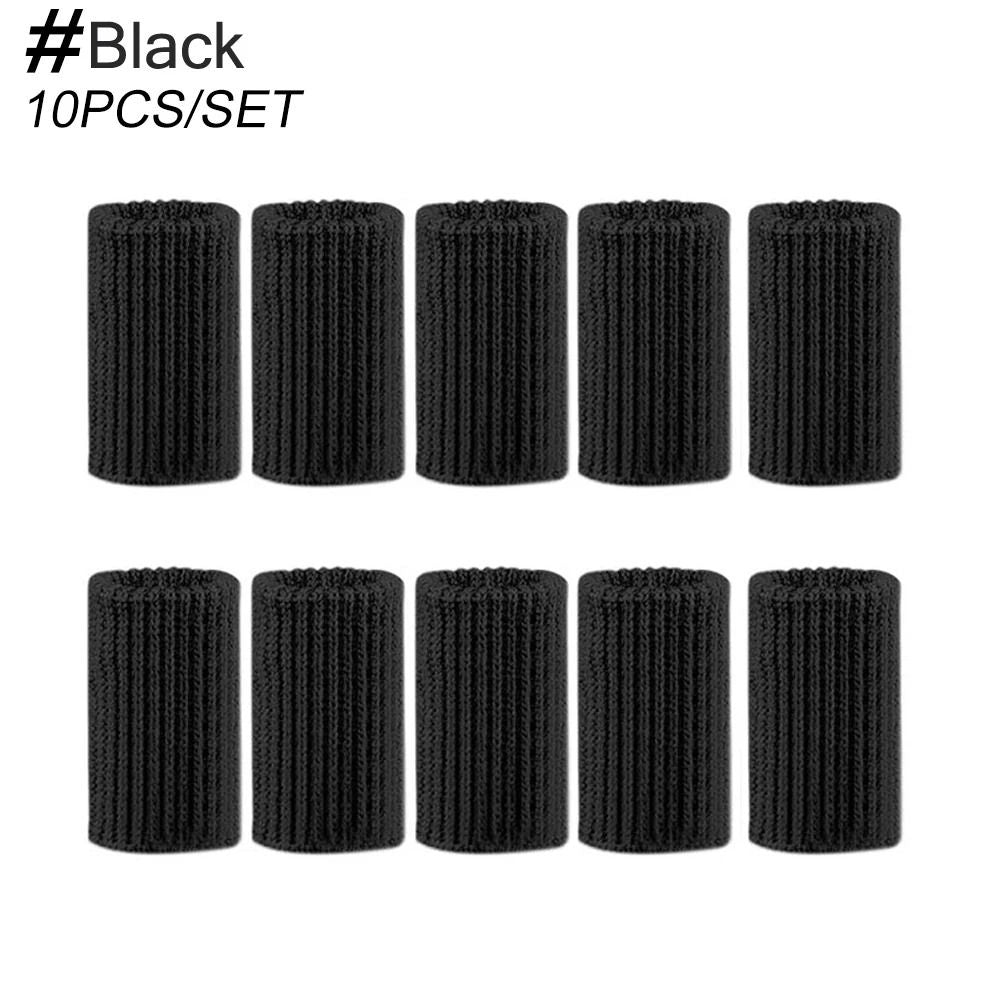 Elastic Finger Brace Sleeves Set For Sports Grip Support And Injury Protection 10PCS 7