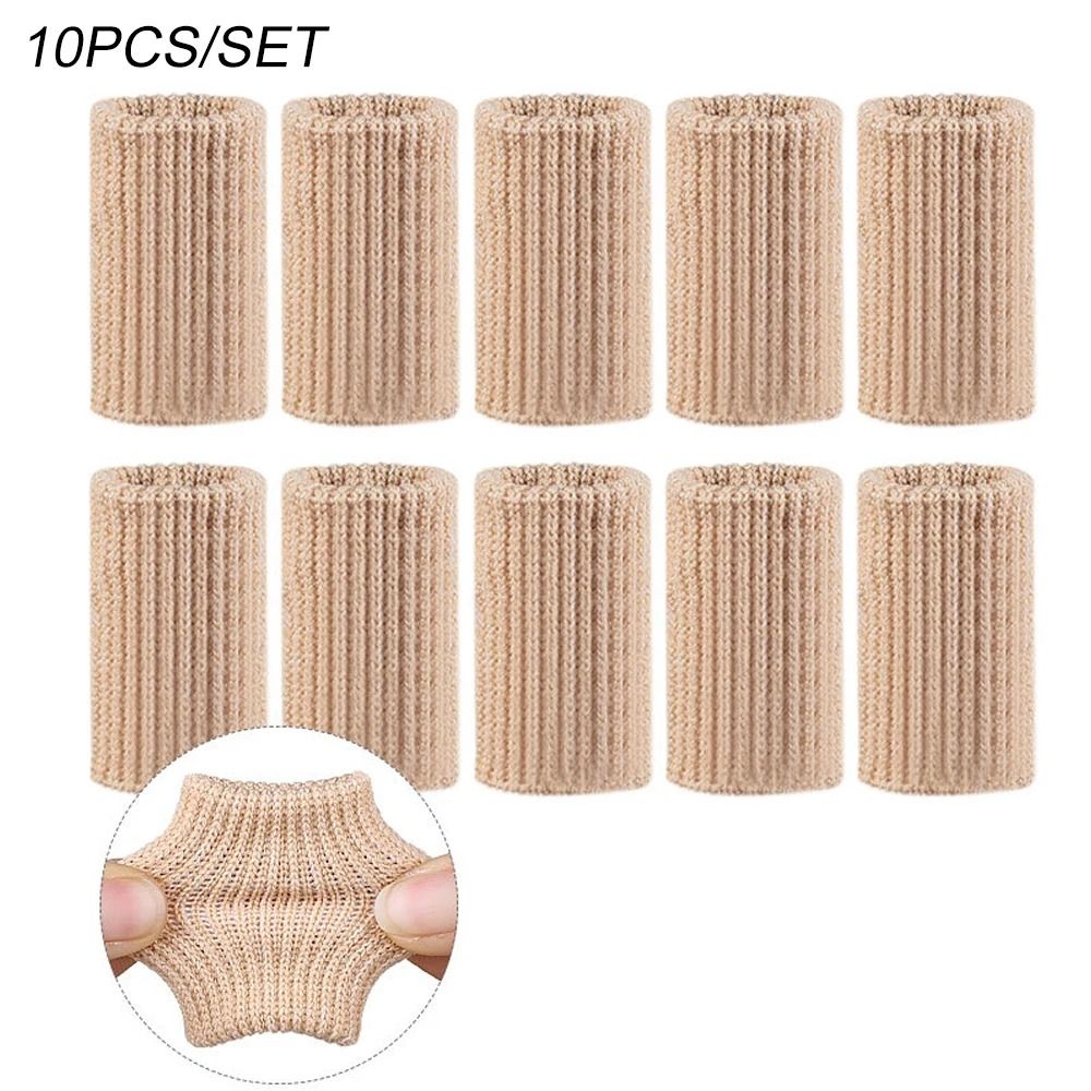 Elastic Finger Brace Sleeves Set For Sports Grip Support And Injury Protection 10PCS 8