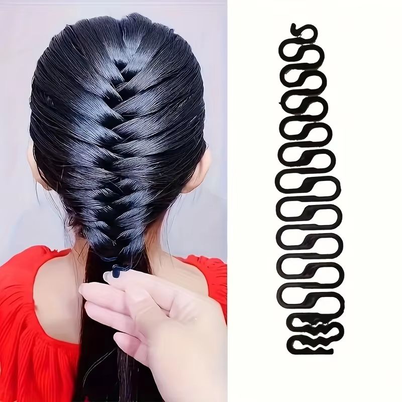 StyleWeave Fishbone Braiding Tool Set - 3-Piece Instant Ponytail & Braid Maker
