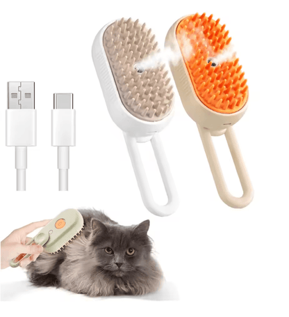 PawSteam 3 In 1 Pet Grooming Brush With Steam Care 6