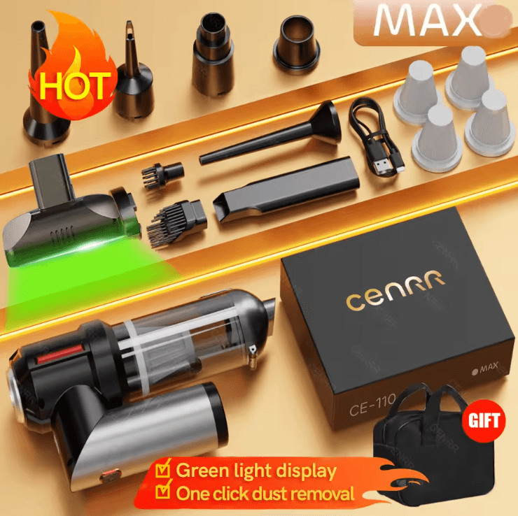 CleanPro Mini Cordless Car Vacuum Cleaner 9