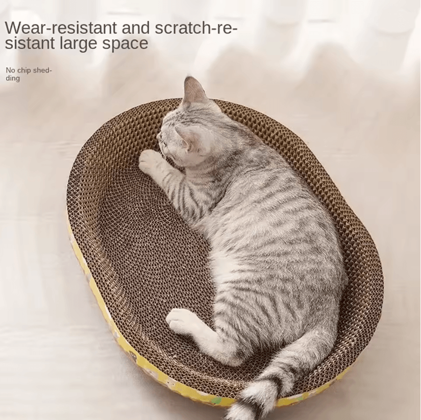 PurrEase Oval Cat Scratching Lounge Board