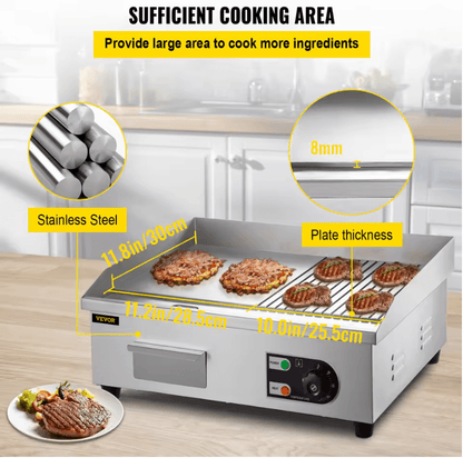 GrillMaster Pro Electric Countertop Teppanyaki Griddle 1