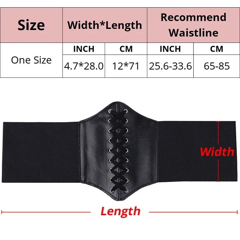 YBFDO Women Corset Shapewear Belt Slimming Waist Body Shaper Elastic Waistband Gothic Dress Girdle  5