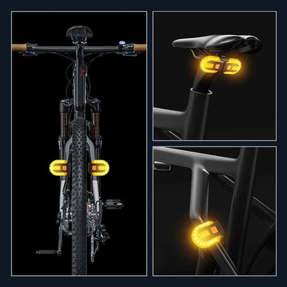Bike Turn Signal Rear Light USB Rechargeable Wireless LED Tail Light For Bicycles And Scooters 4