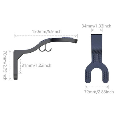 Motorcycle Helmet Hook Rack Multipurpose Wall Mount Hook Hanger For Home Coats Bags 4