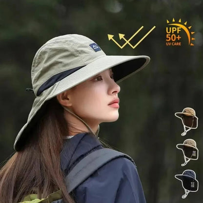 Unisex Wide Brim QuickDrying UV Protection Sun Hat With Neck Cover 1