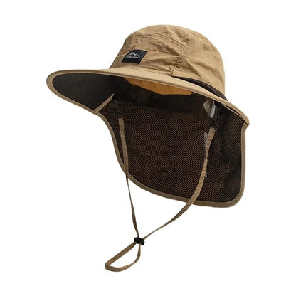 Unisex Wide Brim QuickDrying UV Protection Sun Hat With Neck Cover 8