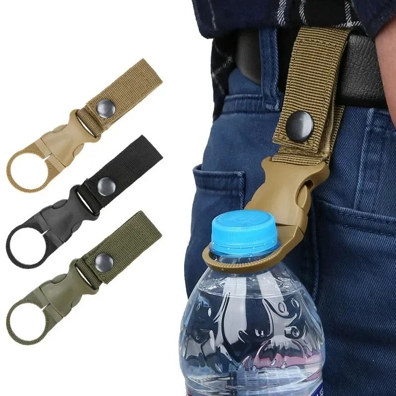 Water Bottle Holder Clip With Carabiner Hook For Belts And Backpacks 4