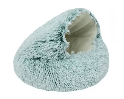 CozyNest Soft Plush Pet Bed With Hooded Cover 6
