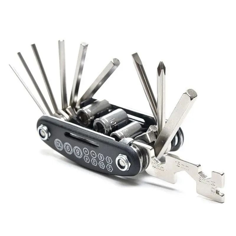 16in1 Portable Bicycle MultiTool Kit For Mountain And Road Bike Repair 6