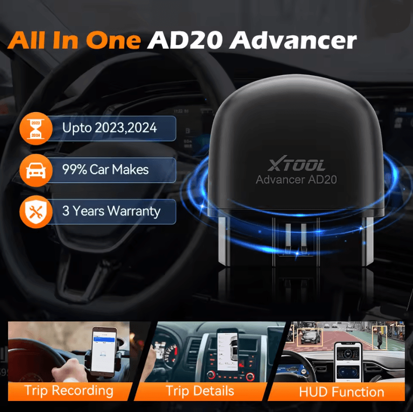 XTOOL Advancer AD20 Mini Bluetooth OBD2 Car Diagnostic Scanner 2