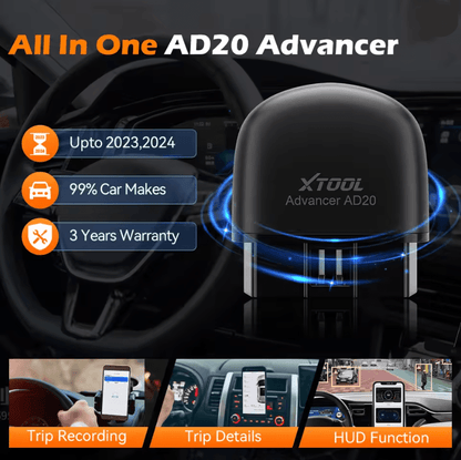 XTOOL Advancer AD20 Mini Bluetooth OBD2 Car Diagnostic Scanner 2