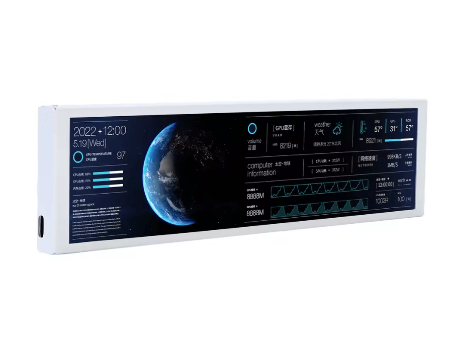 TURZX 92 Inch USB Secondary Screen For PC Monitoring And Custom Display 3