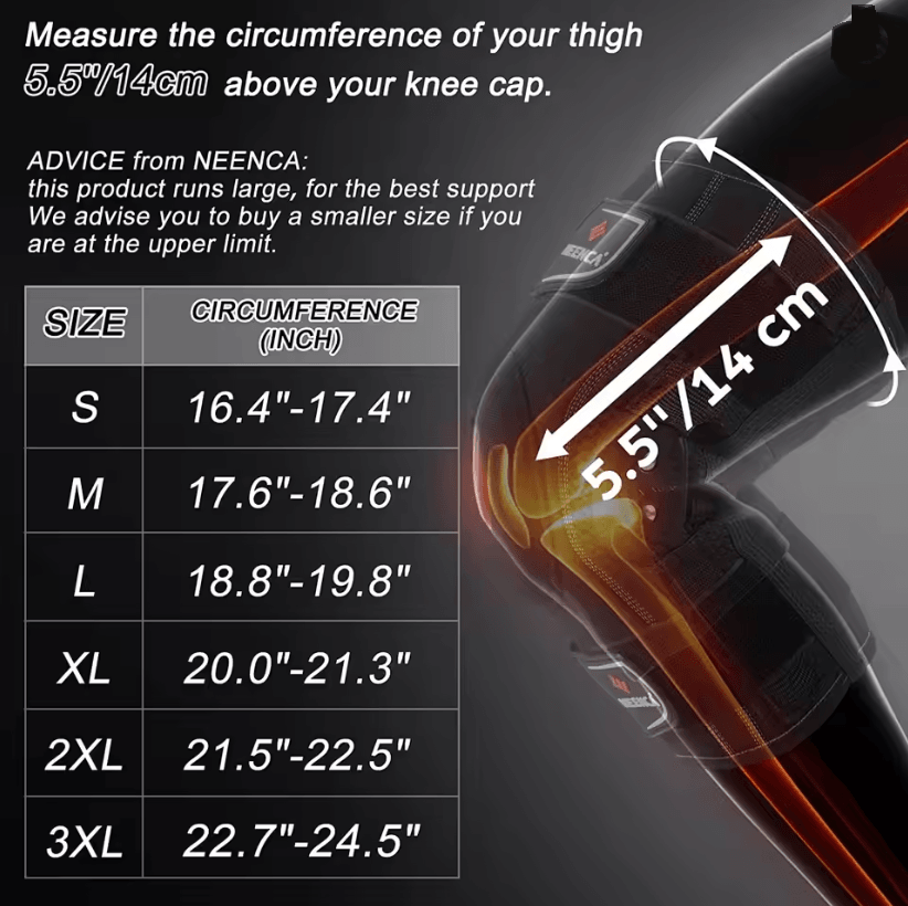 NEENCA Hinged Knee Brace With Side Stabilizers For Pain Relief And Joint Support 4
