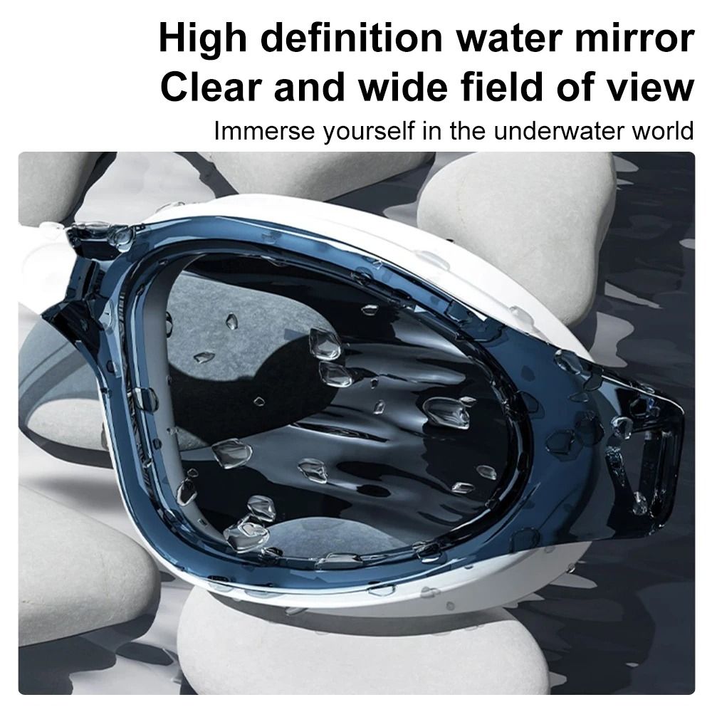 HD AntiFog Swimming Goggles Set With Waterproof Silicone Cap  UV Protection Swim Glasses For Adults 2