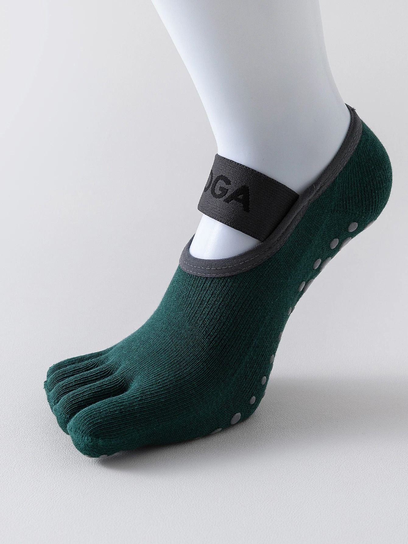 Womens Five Finger Yoga Socks  NonSlip Cotton Pilates And Fitness Socks 10