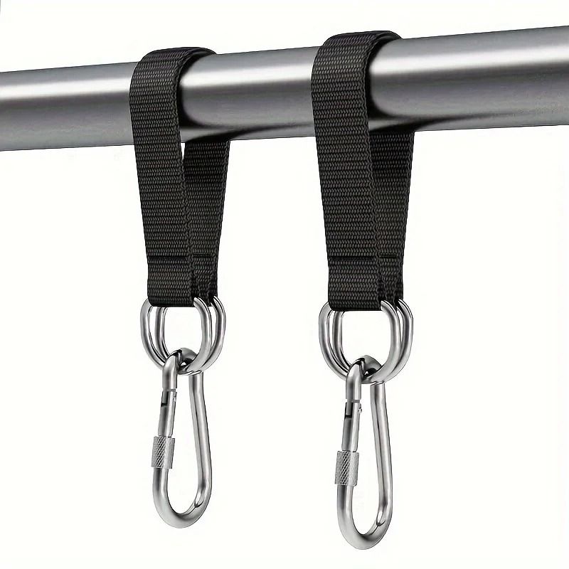 Durable Hammock Hanging Belt with Steel Hooks – Outdoor Camping and Swing Hanging Straps