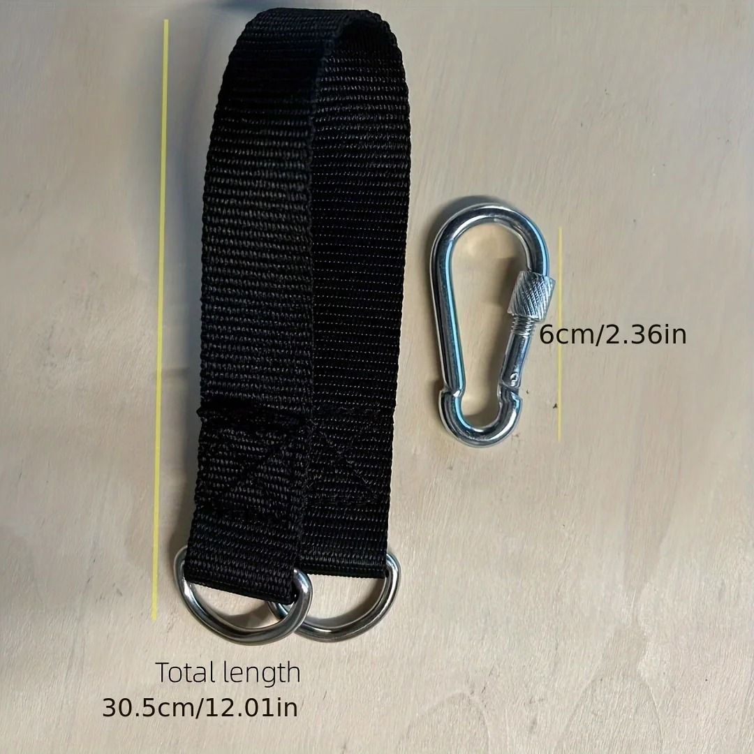 Durable Hammock Hanging Belt With Steel Hooks  Outdoor Camping And Swing Hanging Straps 5