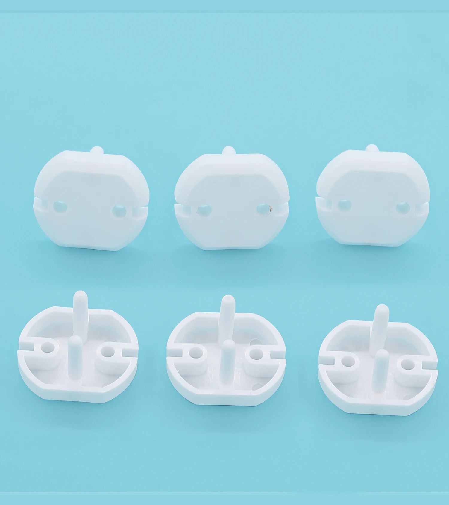 20pcs Baby Safety Socket Covers  European Standard Electrical Outlet Protectors For Childproofing 5