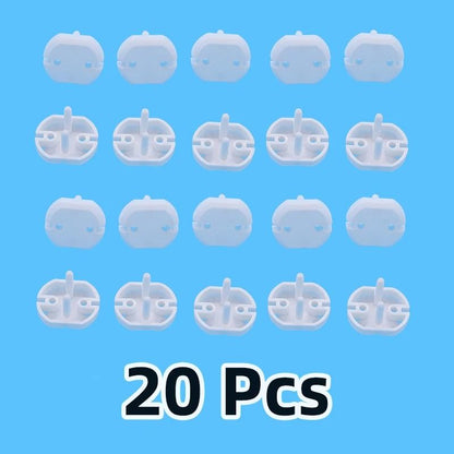 20pcs Baby Safety Socket Covers  European Standard Electrical Outlet Protectors For Childproofing 7