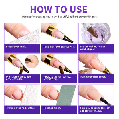 DIY Acrylic Powder Liquid Large Capacity Nail Acrylic Liquid Monomer Crystal For Nails Art 1