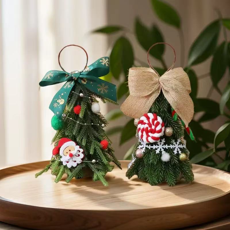 Party Decorations Desktop Mini Christmas Tree Ornaments Children Christmas Tree Home Bedroom New Ye 2