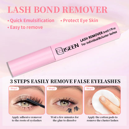 Super Hold Long-Lasting Eyelash Glue, Lash Bond and Seal, Non-Irritating DIY Lash Clusters at Home