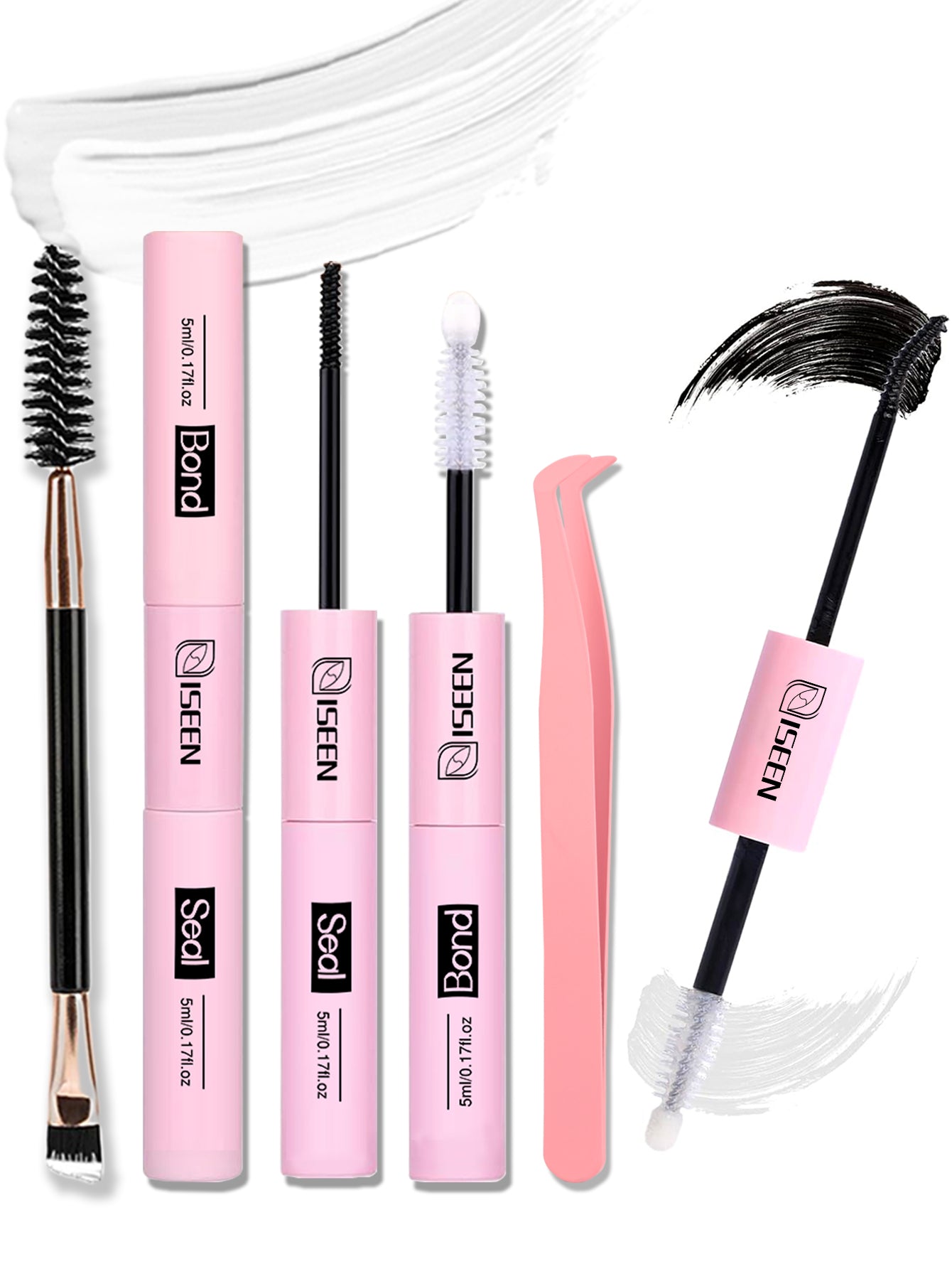 Super Hold Long-Lasting Eyelash Glue, Lash Bond and Seal, Non-Irritating DIY Lash Clusters at Home