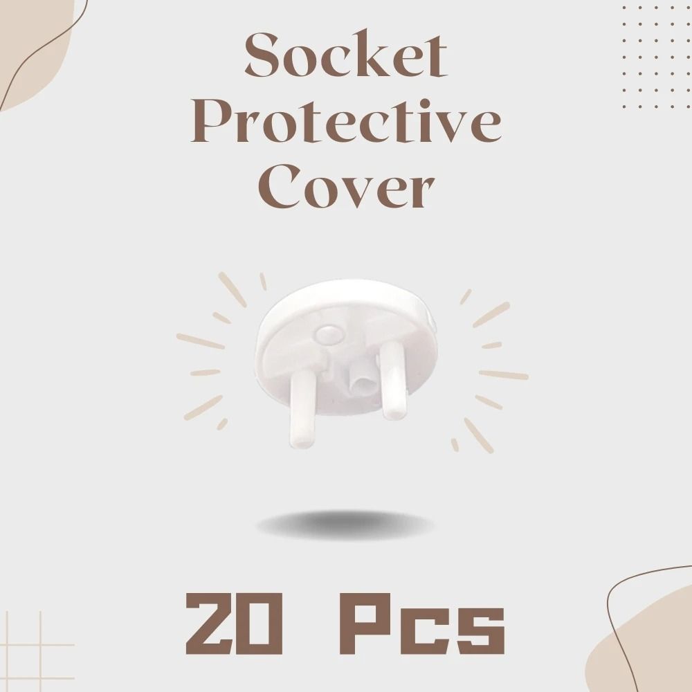 White Electrical Socket Protectors  Baby Safety Plug Covers For Childproofing And Electric Shock Pr 7