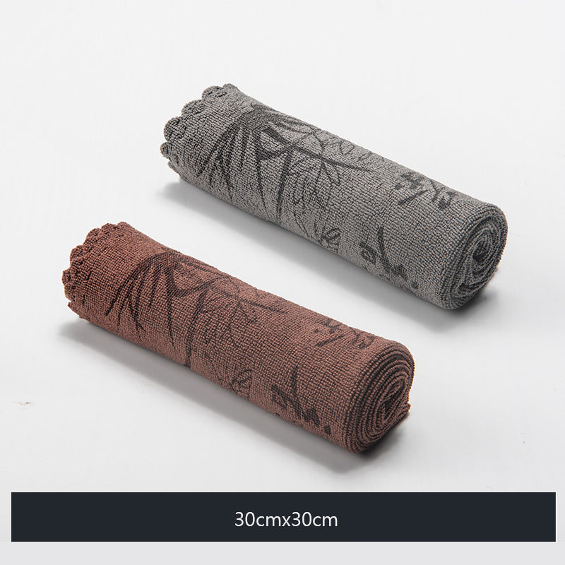 Portable Kitchen Tea Towel, Absorbent Coffee Towel, Dry Handkerchief for Tourist Hotels