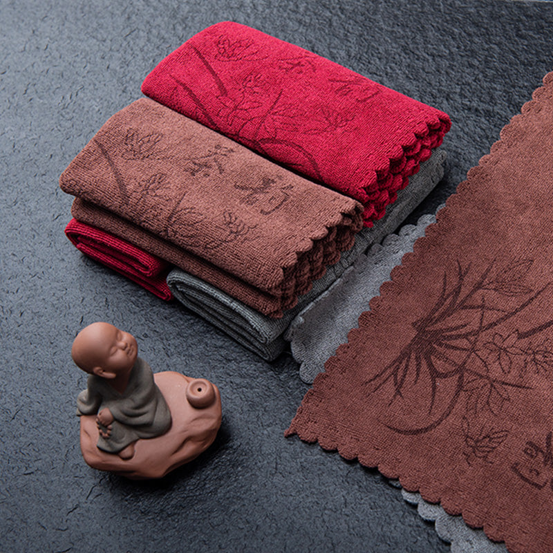 Portable Kitchen Tea Towel, Absorbent Coffee Towel, Dry Handkerchief for Tourist Hotels