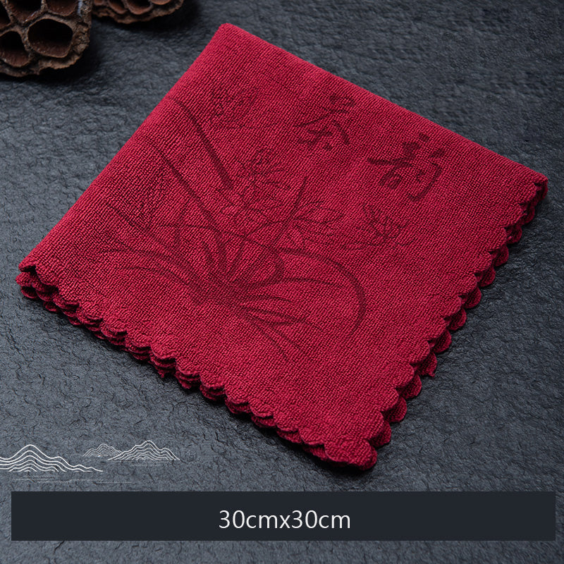 Portable Kitchen Tea Towel, Absorbent Coffee Towel, Dry Handkerchief for Tourist Hotels