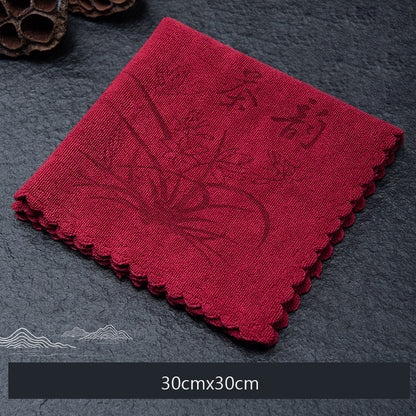 Portable Kitchen Tea Towel, Absorbent Coffee Towel, Dry Handkerchief for Tourist Hotels
