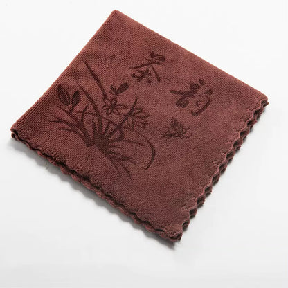 Portable Kitchen Tea Towel, Absorbent Coffee Towel, Dry Handkerchief for Tourist Hotels