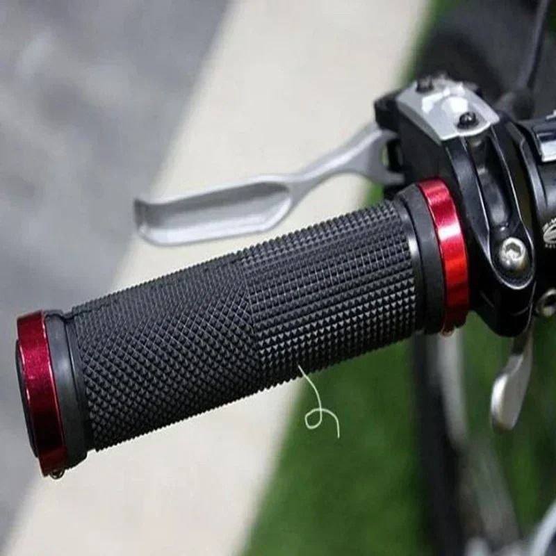 Mountain Bike Handlebar Grips  Soft AntiSlip Rubber LockOn Bar Ends For MTB And Road Cycling 1
