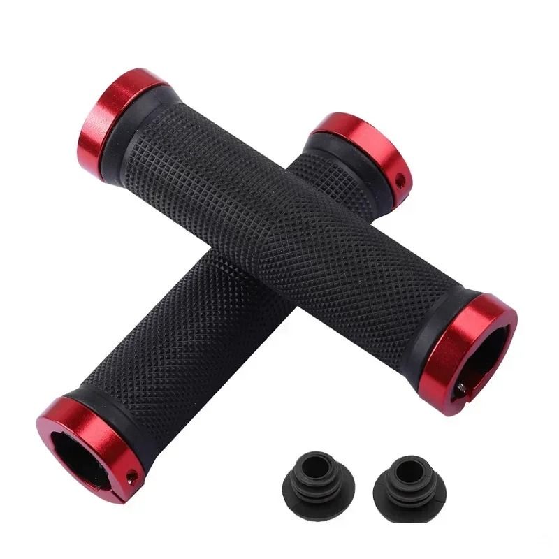 Mountain Bike Handlebar Grips  Soft AntiSlip Rubber LockOn Bar Ends For MTB And Road Cycling 6