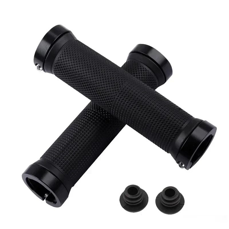 Mountain Bike Handlebar Grips  Soft AntiSlip Rubber LockOn Bar Ends For MTB And Road Cycling 7